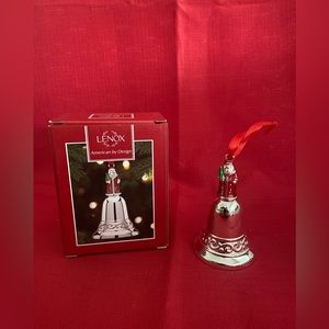 Lenox Santa Bell Ornament 3”